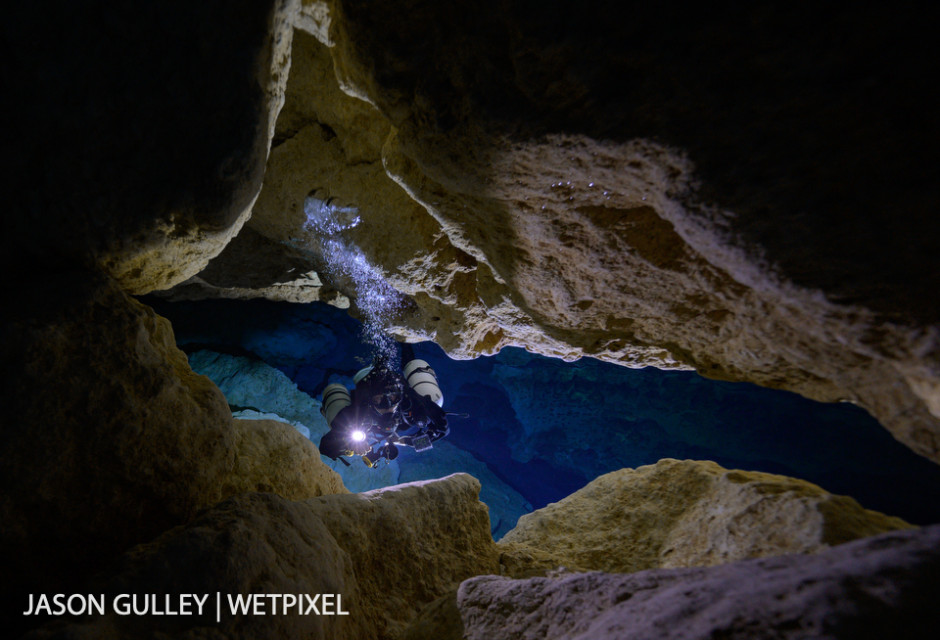 Florida's groundwater gushes to the surface through hundreds of cave springs like this one at Ginnie Springs. This water originated as rainfall that fell decades ago.