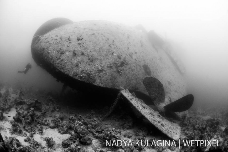 The stern and propeller