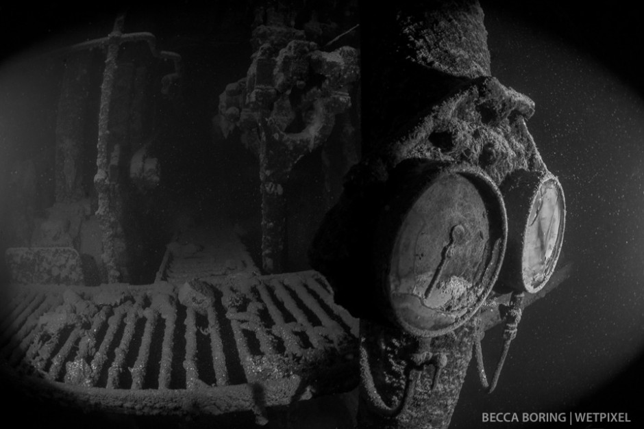 Gauges on the Unkai Maru - a Japanese cargo ship built in the early 1900s.  Most of the ships lost during Operation Hailstone were not bonafide military vessels, rather merchant ships aiding in the Japanese war effort.