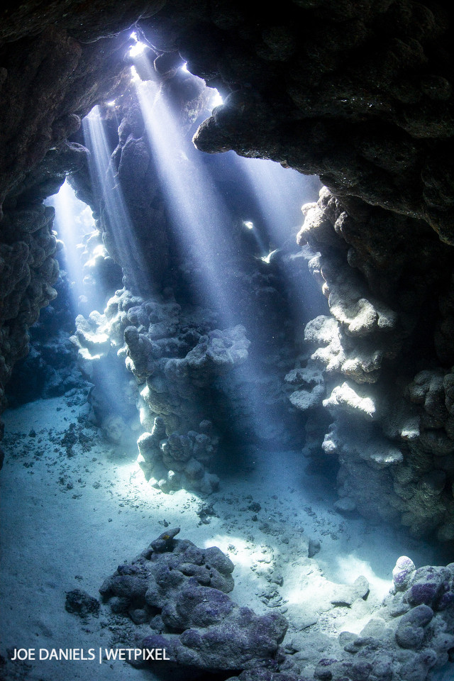 The caverns produce fantastic ligh shows on calm clear days.