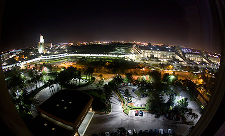 View from the Rosen Centre Hotel in Orlando at 5:21 AM