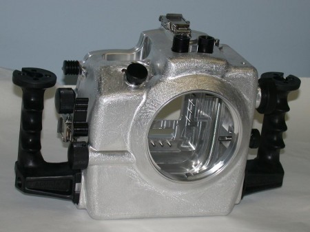 The front of the Aquatica D2x housing prototype